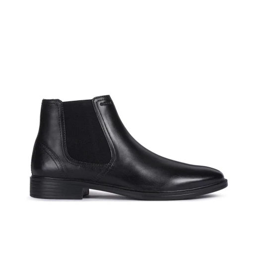 Geox Gladwin Man Black Leather Shoes Size 46 Breathable Waterproof Featuring Patented Sole Technology for All Day Comfort and Temperature Regulation Easy Exchange Available - Geox - Image 3