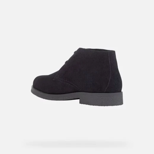 Geox Claudio Man Navy Suede Desert Boots Men's Casual Shoes Size 46 - Geox - Image 5