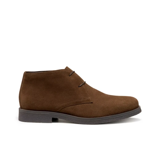 Claudio Man Cognac Suede Leather Desert Boots for Men Size 43, U0458A.00022.C6001, Mid Cut Stylish Footwear for Casual or Formal Outfits, Timeless Design