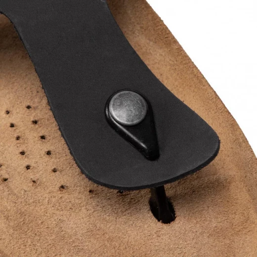 Geox Ghita Man Sandal Black Nubuck Breathable Cushioned Structure Summer Staple Men's Footwear Comfortable Cork Outsole Lightweight 46 Size U159VD.00032.C9999 - Geox - Image 3