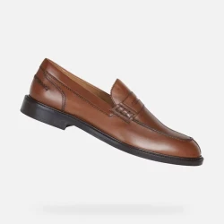 Artenova Men's Penny Loafer Cognac Brown Leather Formal Shoes Size 46 Breathable Comfortable Design for Formal Wear Premium Leather Outsole Easy Exchange