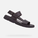 Geox Xand 2S Men's Leather Sandals Cognac Brown Breathable Cushioning Design Everyday Footwear Size 42 Comfortable and Stylish for Casual Outfits - Geox
