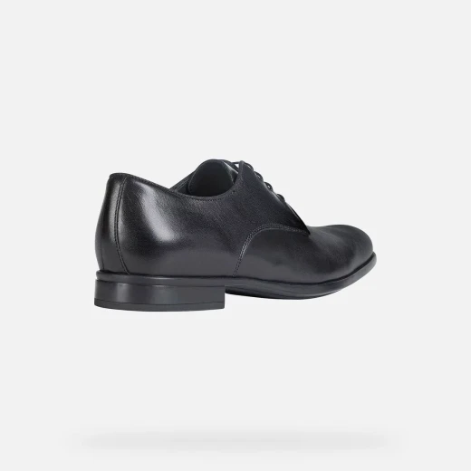 Geox Iacopo Man Formal Shoes Black Leather Cushioned Lightweight Design for Men Size 43 Timeless Sleek Silhouette Breathable Comfort Fast Delivery Easy Exchange - Geox - Image 5