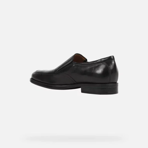 Geox Federico Man Slip On Dress Shoes Black Leather Style For Formal Occasions Comfortable 41 Euro Size Perfect For Office Wear And Special Events Classic Design Easy To Wear - Geox - Image 5