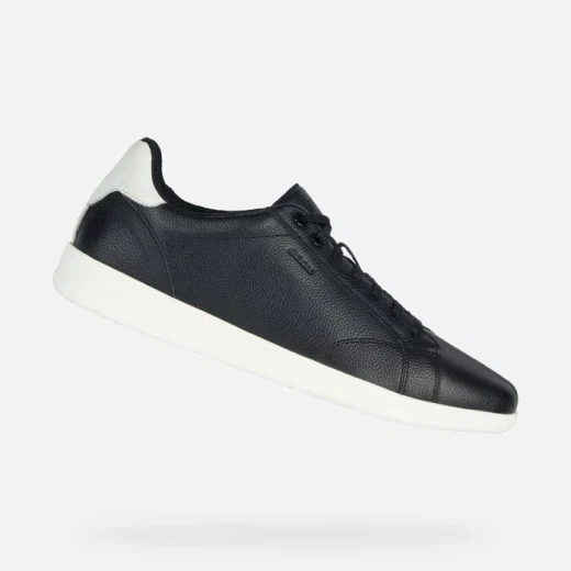 Geox Kennet Men's Sneakers Black Lightweight Breathable Design Featuring Printed Leather Effect Upper and Contrasting Heel Counter City Lifestyle Shoes Size 40 Geox Kennet Men's Sneakers Black Lightweight Breathable Design Featuring Printed Leather Effect Upper and Contrasting Heel Counter City Lifestyle Shoes Size 40