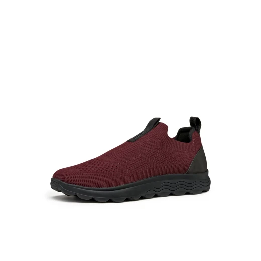 Geox Spherica Man Wine Sneakers: Experience Unrivaled Comfort and Style with a Slip On Knitted Upper, Revolutionary Design, and Exceptional Cushioning. Size 45 for Men - Geox - Image 5