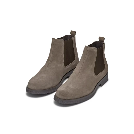 Claudio Man Dove Grey Suede Ankle Boots Chelsea Design Breathable Casual Chic Urban Style Size 43 Men's Footwear Comfortable Everyday Wear - Image 10