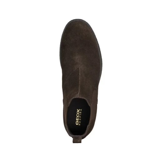 Geox Claudio Man Brown Suede Chelsea Ankle Boots for Men 43 Breathable Comfortable Stylish Urban Design Easy Goods Exchange Fast Delivery U2658A.00022.C6024 - Geox - Image 9