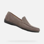 Geox Siron Men's Loafer Dove Grey Suede Leather Breathable 41 - Geox
