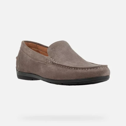 Geox Siron Men's Loafer Dove Grey Suede Breathable Shoes Size 42 Comfortable Flexible Design with Contrasting Stitched Details Fast Delivery and Easy Exchange - Geox - Image 3