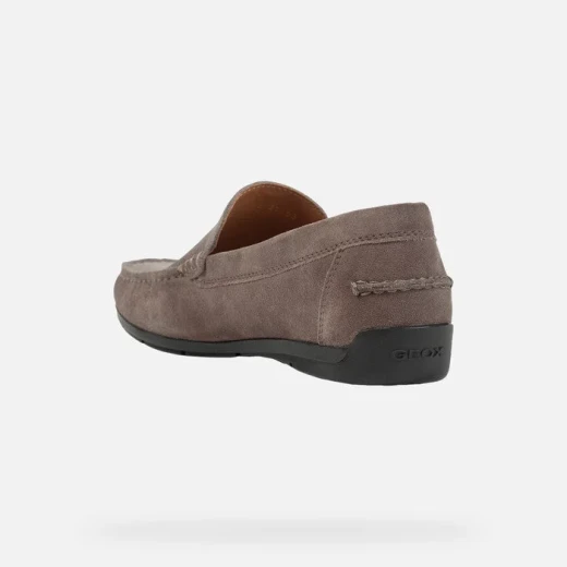 Geox Siron Men's Loafer Dove Grey Suede Leather Breathable 41 - Geox - Image 4