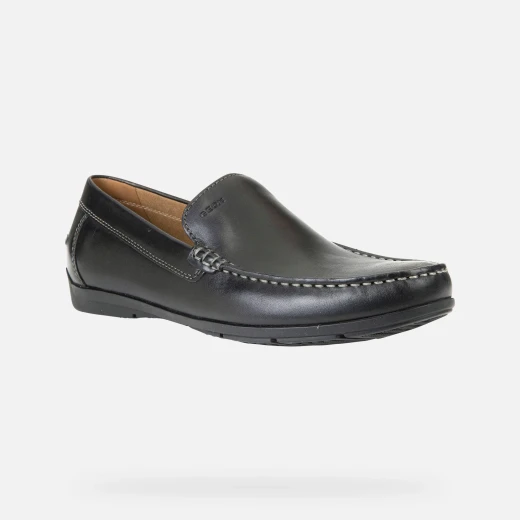 Geox Simon Man Loafer Black Leather Men's Breathable Comfortable Shoes Size 41 Classic Design Fast Delivery Easy Exchange - Geox - Image 3