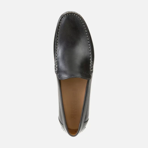 Geox Simon Man Loafer Black Leather Men's Breathable Comfortable Shoes Size 41 Classic Design Fast Delivery Easy Exchange - Geox - Image 5