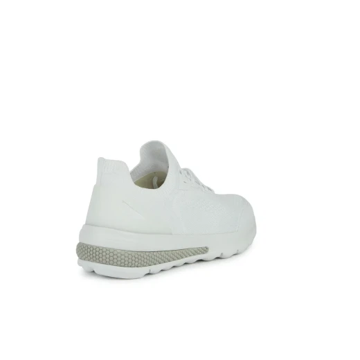 Geox Spherica Actif Men's Sneakers White Color Size 46 Breathable Knitted Fabric Upper Cushioned Comfort Everyday Casual Shoes Fast Delivery Easy Exchange - Geox - Image 4