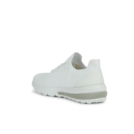 Geox Spherica Actif Men's Sneakers White Color Size 46 Breathable Knitted Fabric Upper Cushioned Comfort Everyday Casual Shoes Fast Delivery Easy Exchange - Geox - Image 5