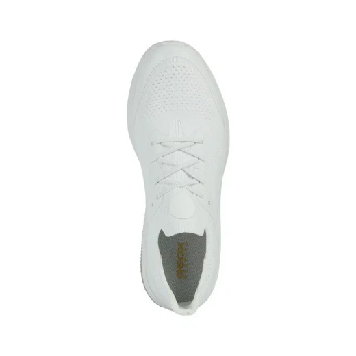Geox Spherica Actif Men's Sneakers White Color Size 46 Breathable Knitted Fabric Upper Cushioned Comfort Everyday Casual Shoes Fast Delivery Easy Exchange - Geox - Image 6