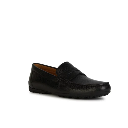 Geox Kosmopolis + Grip Men's Loafers Black Tumbled Leather Breathable Lightweight with Excellent Grip Size 40 City Style Perfect for Everyday Wear - Geox - Image 3