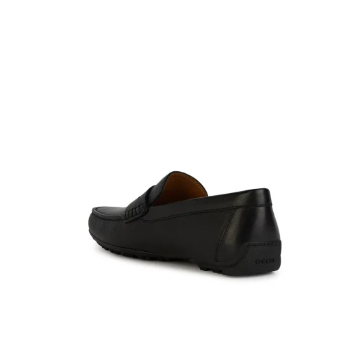 Geox Kosmopolis + Grip Men's Loafers Black Tumbled Leather Breathable Lightweight with Excellent Grip Size 40 City Style Perfect for Everyday Wear - Geox - Image 4
