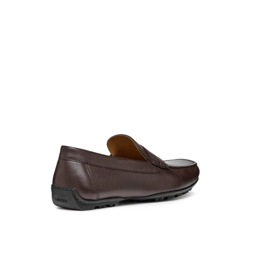 Geox Kosmopolis + Grip Men's Loafers Coffee Brown Leather Upper Breathable Flexible Easy Slip On 42 Lightweight Stylish Comfortable Perfect for Everyday Wear - Geox - Image 4