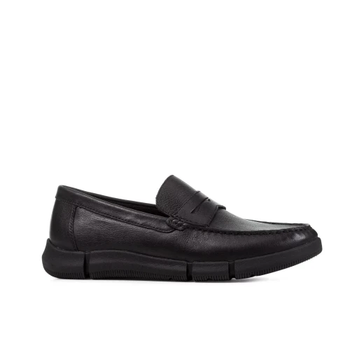 Geox Adacter Wide Men's Loafers Black Breathable Leather Slip On Comfort Casual Shoes Size 40 Lightweight Flexible Outsole Designed for Around Town Days U35EQA.00046.C9999 - Geox - Image 2