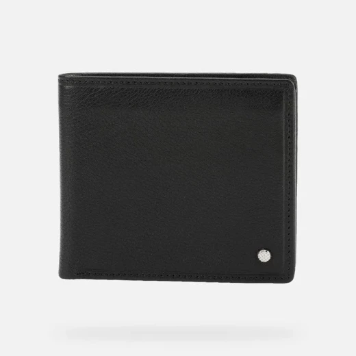 Wallet Man Compact Black Leather Wallet for Men: Multiple Card Slots, Stylish Design, Tumbled Leather, Everyday Accessory, Fast Delivery, Easy Exchange at GEOX/JOR Stores Wallet Man Compact Black Leather Wallet for Men: Multiple Card Slots, Stylish Design, Tumbled Leather, Everyday Accessory, Fast Delivery, Easy Exchange at GEOX/JOR Stores