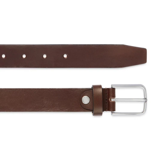 Belt Man Brown Leather Belt for Men 105 cm Vegetable Tanned Minimalist Design with Slender Buckle for City Styling 3 cm Height Belt Man Brown Leather Belt for Men 105 cm Vegetable Tanned Minimalist Design with Slender Buckle for City Styling 3 cm Height