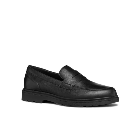 Geox Spherica™ EC1 Men's Loafer Black Leather Breathable Cushioned Shoes Size 42 Comfortable Lightweight Design for Everyday Wear Easy Goods Exchange - Example brand - Image 4
