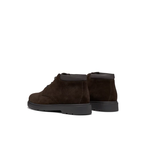 Geox Spherica EC1 Men's Ankle Boot Dark Brown Suede Lace Up Desert Boot Ultra Cushioning Sole Size 41 City Styling Comfortable and Light - Geox - Image 11