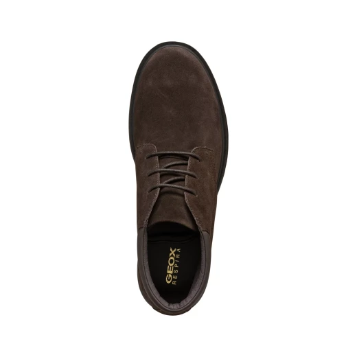 Geox Spherica EC1 Men's Ankle Boots Dark Brown Suede Lace Up Desert Style 46 Ultra Cushioned Sole Comfortable Lightweight City Styling Boots U36D1B.00022.C6006 - Image 12