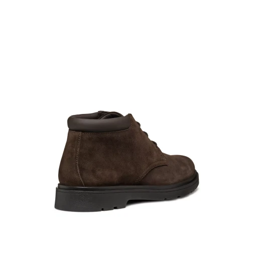 Geox Spherica EC1 Men's Ankle Boots Dark Brown Suede Lace Up Desert Style 46 Ultra Cushioned Sole Comfortable Lightweight City Styling Boots U36D1B.00022.C6006 - Image 17