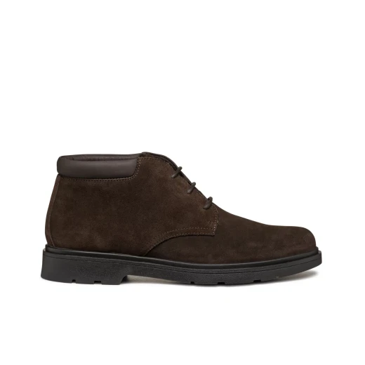 Geox Spherica EC1 Men's Ankle Boots Dark Brown Suede Lace Up Desert Style 46 Ultra Cushioned Sole Comfortable Lightweight City Styling Boots U36D1B.00022.C6006 - Image 4