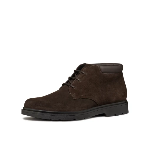 Geox Spherica EC1 Men's Ankle Boots Dark Brown Suede Lace Up Desert Style 46 Ultra Cushioned Sole Comfortable Lightweight City Styling Boots U36D1B.00022.C6006 - Image 7