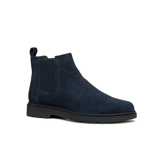 Geox Spherica EC1 Men's Ankle Boot Navy Suede Breathable Cushioned Chelsea Style 40 Easy Exchange Fast Delivery Modern City Design - Geox - Image 2