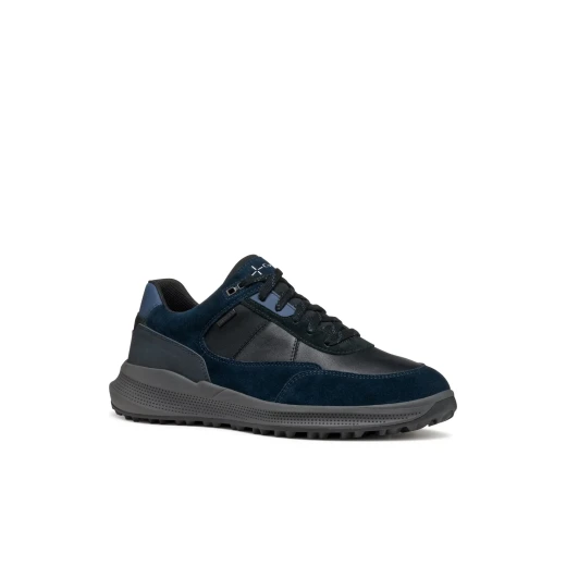Geox PG1X ABX Men's Waterproof City Sneakers Navy Blue Suede and Nappa Leather Breathable Design Gripping Outsole Ideal for Wet Cold Weather Size 40 - Geox - Image 6