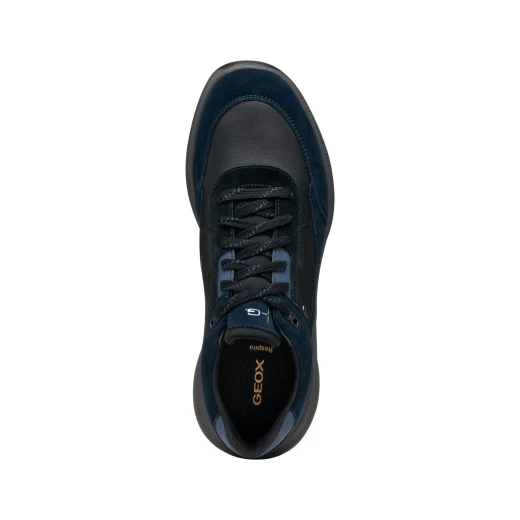 Geox PG1X ABX Men's Waterproof City Sneakers Navy Blue Suede and Nappa Leather Breathable Design Gripping Outsole Ideal for Wet Cold Weather Size 40 - Geox - Image 9