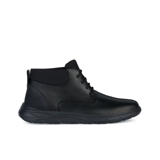 Geox Portello Man Black Leather Casual Shoes, Featuring Breathable and Waterproof Technology, Ensuring All Day Comfort, Available in Size 41, Designed for Men Geox Portello Man Black Leather Casual Shoes, Featuring Breathable and Waterproof Technology, Ensuring All Day Comfort, Available in Size 41, Designed for Men