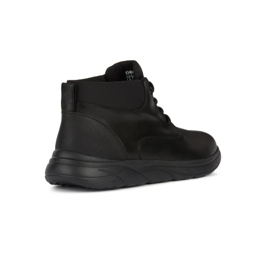 Geox Portello Man Black Leather Breathable Shoes Size 42 with Patented Waterproof Technology for All Day Comfort and Temperature Regulation - Geox - Image 4
