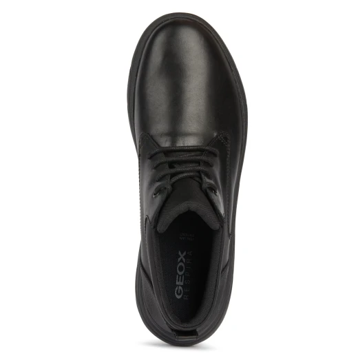 Geox Portello Man Black Leather Casual Shoes, Featuring Breathable and Waterproof Technology, Ensuring All Day Comfort, Available in Size 41, Designed for Men - Geox - Image 7