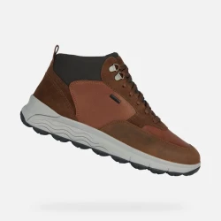 Geox Spherica 4x4 ABX Men's Waterproof Ankle Boots Cognac Brown 41