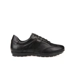Geox Symbol ABX Men's Waterproof Leather Sneakers Black Size 40 - Geox