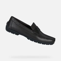 Geox Moner 2Fit Men's Loafer Coffee Leather Breathable Comfortable Shoes Size 41 with Grippy Outsole Perfect for Everyday Wear and Easy Goods Exchange