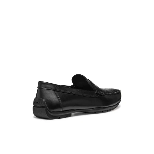 Moner 2FIT Men's Casual Loafer Shoes in Black Leather, Breathable and Lightweight Design, Perfect for Everyday Wear and Comfortable Fit, Size 41 - Geox - Image 13