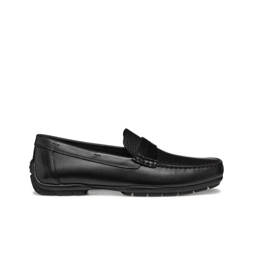 Moner 2FIT Men's Casual Loafer Shoes in Black Leather, Breathable and Lightweight Design, Perfect for Everyday Wear and Comfortable Fit, Size 41 Moner 2FIT Men's Casual Loafer Shoes in Black Leather, Breathable and Lightweight Design, Perfect for Everyday Wear and Comfortable Fit, Size 41