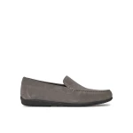 Ascanio Men's Suede Loafers Grey Casual Slip On Shoes Size 40 - Geox