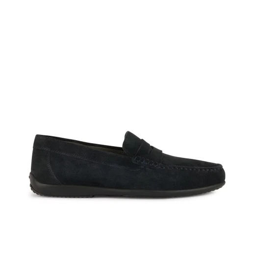 Geox Ascanio Men's Navy Suede Loafer Shoes Size 41, Comfortable & Breathable Slip On Design, Perfect for Casual Everyday Wear & Travel - Geox - Image 2