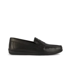 Ascanio Men's Leather Loafers Black Size 40 Breathable Shoes