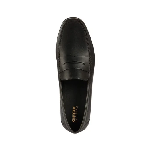 Geox Ascanio Men's Loafer Black Leather Breathable Comfort Shoe 44 US Size Versatile City Wear for Travel and Everyday Use Easy Exchange at Geox Stores - Ascanio - Image 6