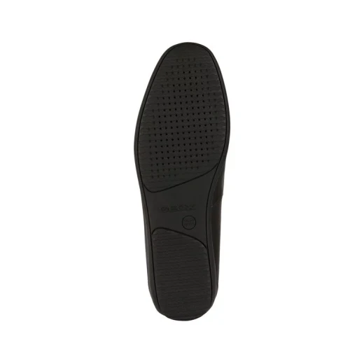 Ascanio Men's Leather Loafers Black Size 40 Breathable Shoes - Geox - Image 7