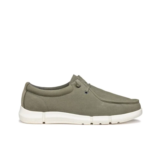 Geox Adacter Man Breathable Canvas Loafer Light Sage Casual Style Men's Shoe Size 45 Superior Comfort and Traction for Everyday Wear Stylish Design and Breathable Upper - Geox - Image 2