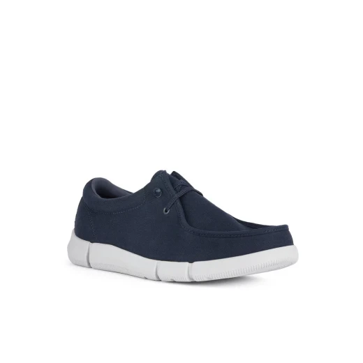 Geox Adacter M Men's Loafer Navy Canvas Casual Shoes Size 42 Comfortable Breathable Design Sporty Charm Cushioning Outsole Excellent Traction Informal Styling - Geox - Image 3